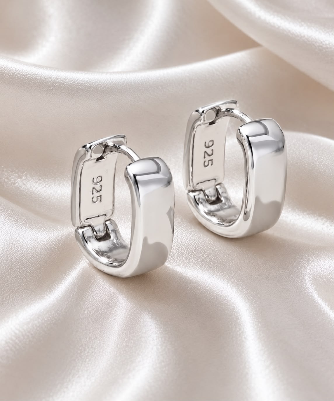 Ella Hoops — Silver Plated — view 1