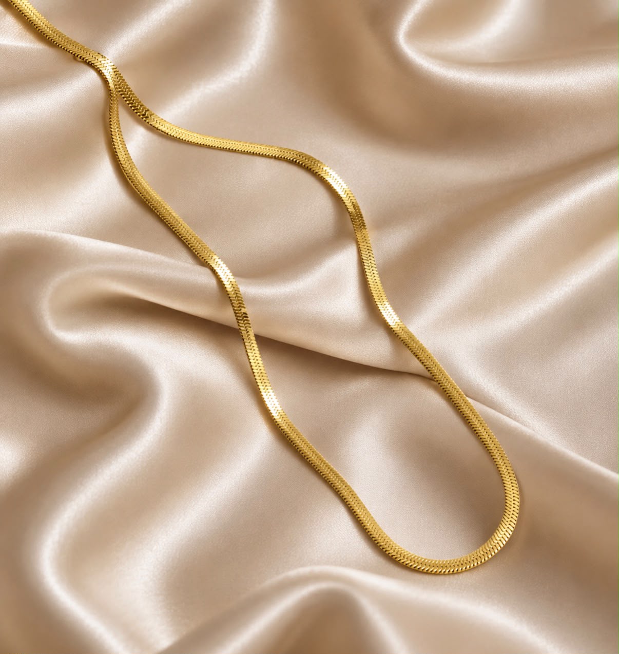 gold snake chain necklace hypoallergenic tarnish resistant