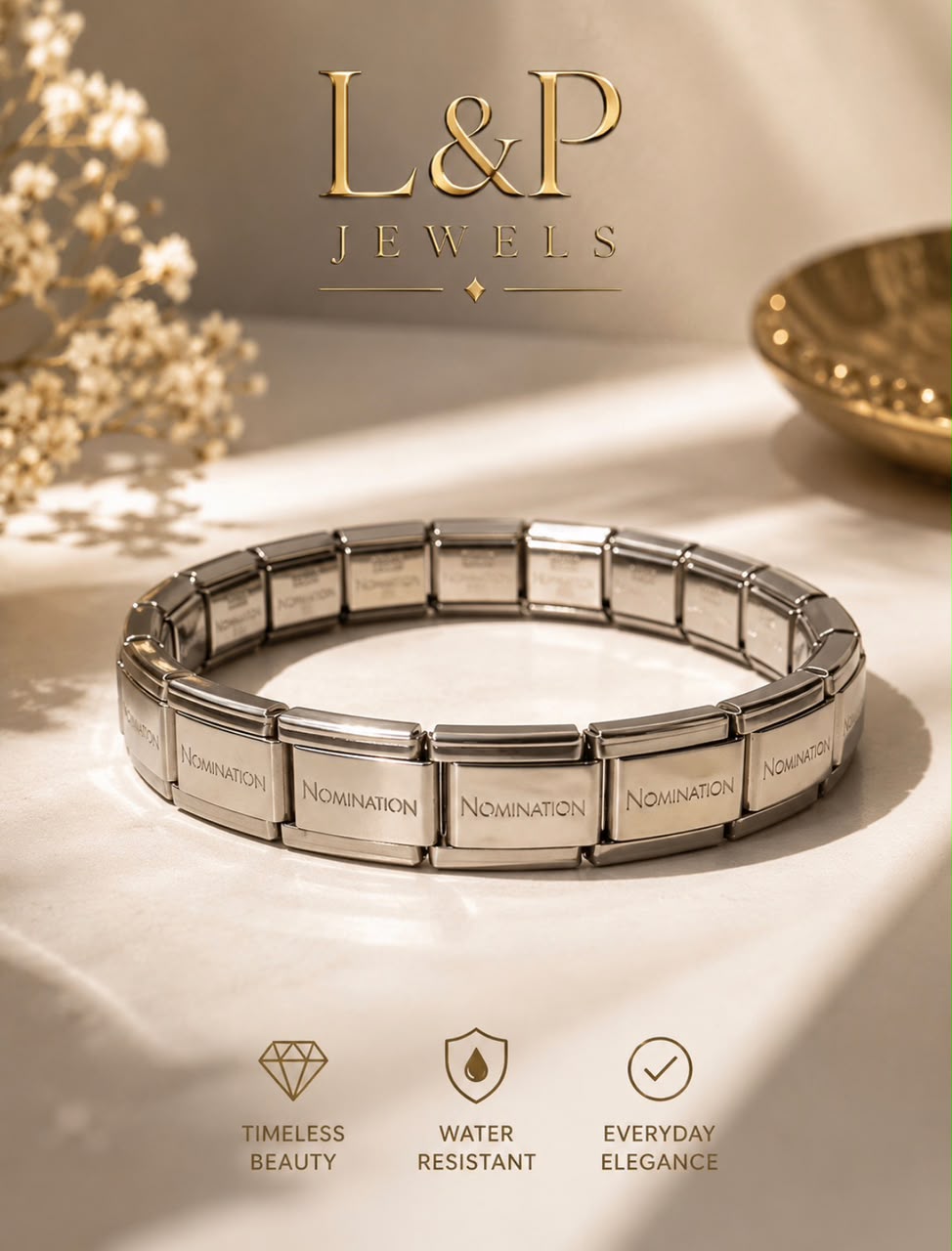 silver link bangle waterproof